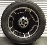 Harley Touring Street Glide Flhx 16" Front Wheel Rim W/ Tire & Rotor 41132-08. Fixed Price $146.01.