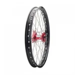 Tusk Impact Complete Wheel - Front 21 X 1.60 Black Rim/silver Spoke/red Hub. Fixed Price $324.60.