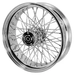 New 16X3.5 60 Spoke Chrome Rear Wheel For 1979/1999 Harley Davidson Custom. Fixed Price $359.00.