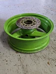 Oem Kawasaki ZX-7 Ninja 1990 Rear Wheel Green 41073-1470-CJ. Fixed Price $219.97.