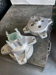 Yamaha YSR50 Front And Rear Hubs Newly Powder Coated Silver. Fixed Price $199.99.