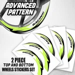 S06W Light Green 2-PIECE Wheel Stickers For ZZR1400 12 13 15 16 17 18 19 20. Fixed Price $32.46.