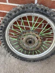 2013 10-22 Kawasaki KX85 Oem 17" Front Wheel Rim Hub Tire Rotor 41090-0101-WC. Fixed Price $142.48.
