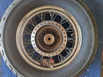 1988-1998 Honda VT600C Shadow Spoked Laced Rear Wheel Like New Tire. Fixed Price $50.00.