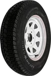 Awc Trailer Tire & 8 Spoke Steel Wheel Assembly - White. Fixed Price $250.50.