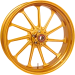 Performance Machine Assault Gold 21" X 3.50 Front Wheel 2014-2022 Harley Touring. Fixed Price $1814.95.