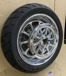 2007 Oem Harley-davidson Cvo Softail Springer Chrome Rear Wheel & Tire 17X6. Fixed Price $880.00.