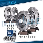 Front Rear Drilled Rotors Brake Pads +20PC Wheel Lug Nuts For Blazer S10 Bravada. Fixed Price $201.78.