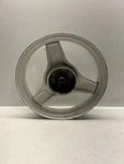 1996 Yamaha PW50 Y-zinger Oem Rear Back Wheel Rim White !!bent Warped!!!. Fixed Price $50.00.