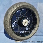 09-25 Harley Black 18" Rear Prodigy Wheel Metzeler Tire Road Glide Touring. Fixed Price $1359.00.