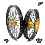 Kke Gold Nipple Wheels 21-18'' Rims Fit Suzuki RM125 2001-2007 RM250 2001-2008. Fixed Price $749.00.