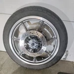 7 Spoke Morris Mag Front Wheel 19 X 2.15 Very Nice Straight True Harley Suzuki. Fixed Price $325.00.