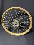 1985 Yamaha YZ125 Front Wheel Gold Rim. Fixed Price $75.00.