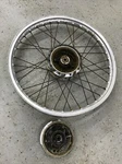 1975 75' 76' Kawasaki KT250 KT-250 Trials Oem Nice 21" Aluminum Front Wheel Hub. Fixed Price $99.00.