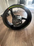 11-24 Suzuki GSX-R750 GSX-R600 *bent* Black Rear Wheel Back Rim. Fixed Price $135.00.