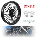 21X3.5 Fat Spoke Front Wheel Rim For Harley Touring Street Electra Glide Flhtcu. Fixed Price $274.99.