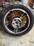 2017 Harley Davidson Street Glide Touring Enforcer Rear Wheel Rim Tire 40900033. Fixed Price $375.00.