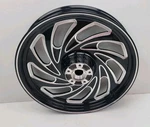 Harley-davidson 40774-10 Typhoon Cut 17 X 2.5 Front Wheel Back Black Oem. Fixed Price $349.00.