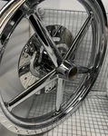 Harley Rocker 2008 -11 Rim Chrome Front Oem Wheel & Rotors Softail Outright. Fixed Price $1899.00.