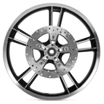 21X3.5 Front Enforcer Wheel Rim & Polished Rotors Harley Electra Glide 09-23. Fixed Price $539.61.
