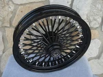 18" Black Fat Spoke S/d Front Wheel Harley Touring 2000-07 & Fxdwg 2000-05. Fixed Price $299.95.