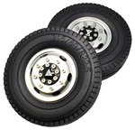 Nhx Rc Alum Front Wheels Rim Silver Wtires 1/14 Tamiya Tractor Truck Bearing Hub. Fixed Price $34.95.