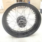 Harley-davidson Dyna Rear Wheel 17X4.5 Black For Parts Missing Spokes. Fixed Price $191.25.