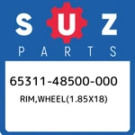 65311-48500-000 Suzuki RIM,WHEEL(1.85X18) 6531148500000, New Genuine Oem Part. Fixed Price $125.29.