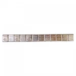 K & Steel Wheel Weights Chrome 32-8126. Fixed Price $16.80.