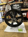 Harley 16 3 Rear Black Mag Wheel Dyna Sportster M8 Softail Fxbbs Street Bob. Fixed Price $550.00.