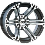 Set Of - Polaris Ranger 800 900 1000 14" Wheels Itp SS212 Machined / Black. Fixed Price $699.92.