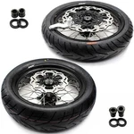 Kke 3.5/4.25*17" Supermoto Wheels Tires For Suzuki DRZ400E DRZ400S Black. Fixed Price $1049.00.