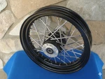 16X3" Rear 40 Spoke Black Rim Hub Wheel Harley Xl Dyna Softail Flst Fxst Flt. Fixed Price $229.00.