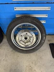 2001-2007 Honda VT750 Shadow Aero Front Bridgestone Tire Rim Wheel 120/90-17. Fixed Price $150.00.