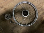 1984 Yamaha QT50 Yamahopper Front Wheel Rim Assembly 14X1.5 Chrome Spoked. Fixed Price $59.69.
