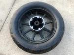 11-13 Kawasaki Vulcan 1700 Vaquero Black Front Cast Wheel Rim Tire Straight Oem. Fixed Price $125.00.