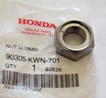 Honda Rear Wheel Axle Nut 90305-KWN-701, PCX125, PCX150, NSS300, WW150, ADV150. Fixed Price $13.95.