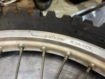 1990 Honda CR250R Front Wheel Rim D.i.d. Fixed Price $50.00.
