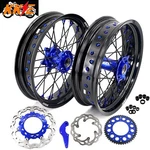 Kke 17" Supermoto Wheels Rim For Husqvarna Fe Te Tc Fc 125-501CC 2014-2026 Blue. Fixed Price $989.00.