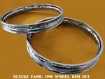 Fit Suzuki FA50L 1990 Front & Rear Chrome Wheel Rim Set 2PCS MI96. Fixed Price $97.84.