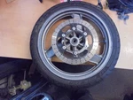 Kawasaki Gpz 500 1988 To 1993 Complete 17" Front Wheel , Tyre & Brake Disc. Fixed Price $67.17.