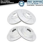 Front & Rear Performance Drilled Slotted Zinc Brake Rotor Kit. Fixed Price $212.47.
