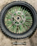 2009 Kawasaki KX250F Front Wheel Rim With Axle 41090-0078-WC. Fixed Price $145.00.