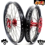Kke 21/19 Cnc Wheels Rims For Suzuki RM125 2001-2007 RM250 2001-2008 Red Hubs. Fixed Price $603.57.