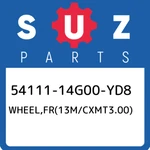 54111-14G00-YD8 Suzuki WHEEL,FR(13M/CXMT3.00) 5411114G00YD8, New Genuine Oem Par. Fixed Price $882.07.