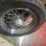 Harley Davidson Softail Heritage Classic & Deluxe Laced Front Wheel Rim W/ Tire. Fixed Price $150.00.
