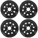 Atv/utv Wheels Set 12IN Itp Delta Steel Black 4/137 4+3/2+5 Pra. Fixed Price $281.83.