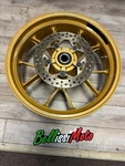 Ducati 749 999 Gold Oem Rear Wheel With Disk And Sprocket Mount. Fixed Price $199.00.