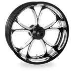 Luxe Front Forged Wheel Non-abs Black Chrome 23" 3.5" 1204-7306R-LUX-BMP. Fixed Price $1801.76.