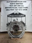 1952-1954 Harley Davidson K Model 16X3.5 Rear Wheel. Fixed Price $349.99.